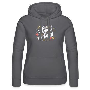 Grandma is the best great grandma. Colorful eye-catching - Women’s Hooded Sweater by Russell - black - Front - Marisol (170cm)