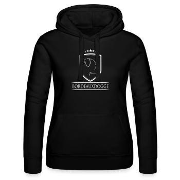 BORDEAUXDOGGE WAPPEN - Frauen Kapuzen Sweater von Russell - Schwarz - Vorne - Marisol (170cm)