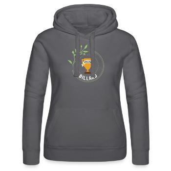 Billard Siegerin Gewinner Turnier Meisterschaft - Frauen Kapuzen Sweater von Russell - Schwarz - Vorne - Marisol (170cm)