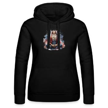 Santa Yogi - Frauen Kapuzen Sweater von Russell - Schwarz - Vorne - Marisol (170cm)