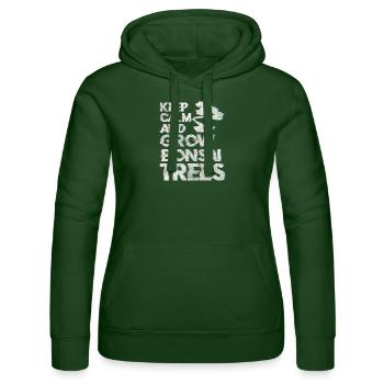Bonsaï, Japonais, Bouddhisme - Sweat à capuche Russell Femme - vert bouteille - Devant - Liana (172cm)
