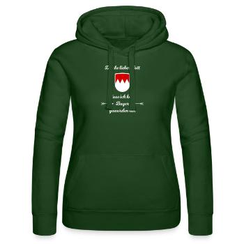 Né en Franconie - Sweat à capuche Russell Femme - vert bouteille - Devant - Liana (172cm)