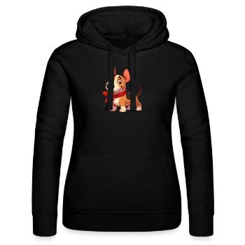 Bullterrier 6 - Frauen Kapuzen Sweater von Russell - Schwarz - Vorne - Marisol (170cm)