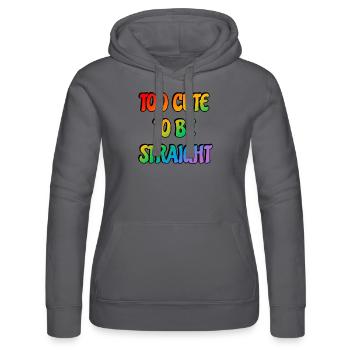 Trop mignon pour être hétéro - Sweat à capuche Russell Femme - noir - Devant - Marisol (170cm)