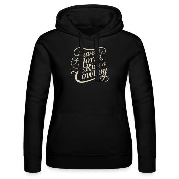 Retten Reiten Sie einen Cowboy - Frauen Kapuzen Sweater von Russell - Schwarz - Vorne - Marisol (170cm)