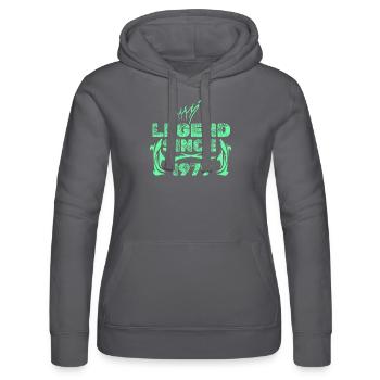 Geschenkidee 1979 - Frauen Kapuzen Sweater von Russell - Schwarz - Vorne - Marisol (170cm)