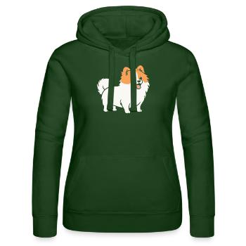 Spitz - Frauen Kapuzen Sweater von Russell - Flaschengrün - Vorne - Liana (172cm)