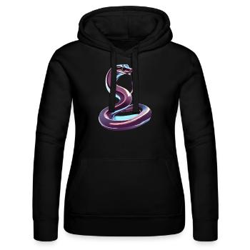 Chrom Schlange - Frauen Kapuzen Sweater von Russell - Schwarz - Vorne - Marisol (170cm)