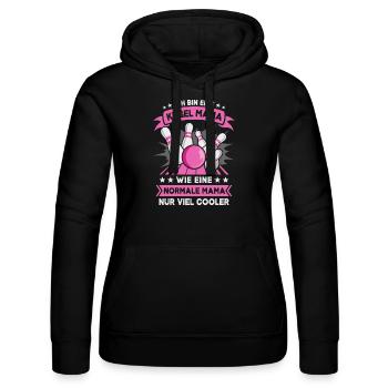 Kegeln Kegler Kegel Mama Kegelbahn Kegeltour - Frauen Kapuzen Sweater von Russell - Schwarz - Vorne - Marisol (170cm)