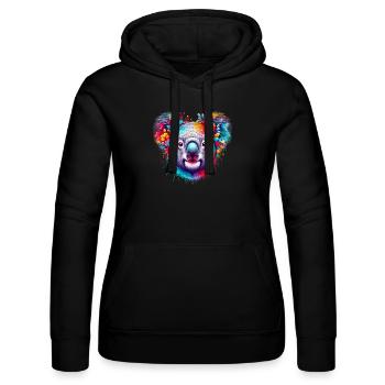 Koala - Frauen Kapuzen Sweater von Russell - Schwarz - Vorne - Marisol (170cm)