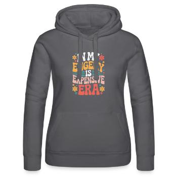 Mon énergie est chère - Sweat à capuche Russell Femme - noir - Devant - Marisol (170cm)