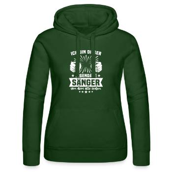 Légende de la chanson - Sweat à capuche Russell Femme - vert bouteille - Devant - Liana (172cm)
