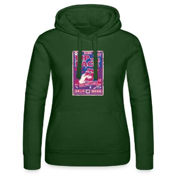 Rip The Pack Sammelkarten-Booster-Pack Legendär - Frauen Kapuzen Sweater von Russell - Flaschengrün - Vorne - Liana (172cm)