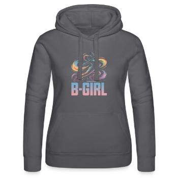 B-Girl Breakdance Streetstyle Rétro Design - Sweat à capuche Russell Femme - noir - Devant - Marisol (170cm)
