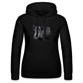 Wild boar Wild boar Pig Sow Pigs - Women’s Hooded Sweater by Russell - black - Front - Marisol (170cm)
