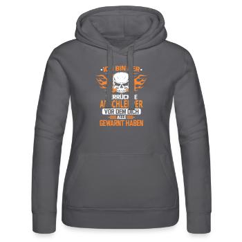 ABSCHLEPPER - Frauen Kapuzen Sweater von Russell - Schwarz - Vorne - Marisol (170cm)
