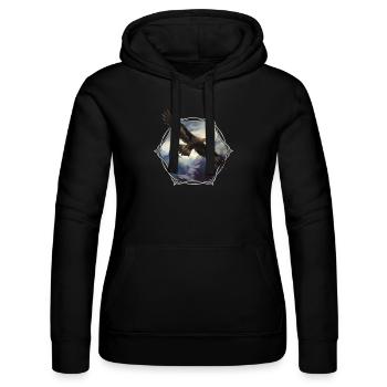 Adler - Frauen Kapuzen Sweater von Russell - Schwarz - Vorne - Marisol (170cm)