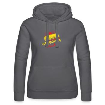 Funny Harmonica Player Killaz Harmonica - Frauen Kapuzen Sweater von Russell - Schwarz - Vorne - Marisol (170cm)