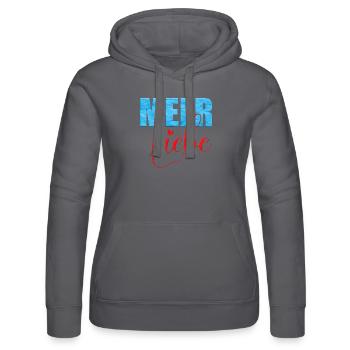 Meer Liebe - Frauen Kapuzen Sweater von Russell - Schwarz - Vorne - Marisol (170cm)