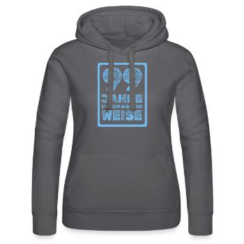 Proverb 99 - Women’s Hooded Sweater by Russell - black - Front - Marisol (170cm)