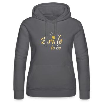 Bride to be - Women’s Hooded Sweater by Russell - black - Front - Marisol (170cm)