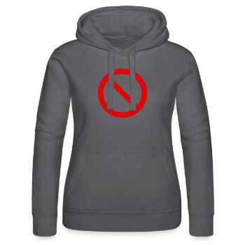 verboten - Frauen Kapuzen Sweater von Russell - Schwarz - Vorne - Marisol (170cm)