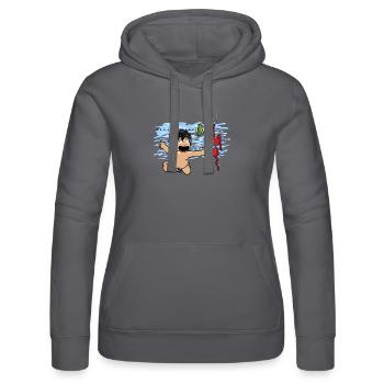 Nicky Larson bébé - Sweat à capuche Russell Femme - noir - Devant - Marisol (170cm)