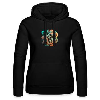 Vivre Pura Vida au maximum - Sweat à capuche Russell Femme - noir - Devant - Marisol (170cm)