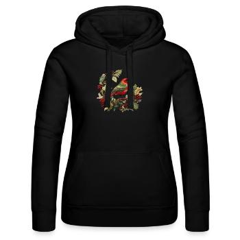 L’ de Noël brodé de grand-mère - Sweat à capuche Russell Femme - noir - Devant - Marisol (170cm)