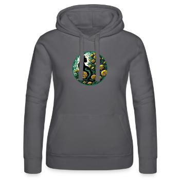 Souci chat noir - Sweat à capuche Russell Femme - noir - Devant - Marisol (170cm)