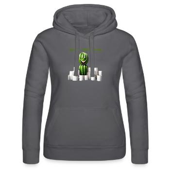 Distanciation sociale - Sweat à capuche Russell Femme - noir - Devant - Marisol (170cm)