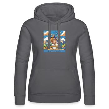 Hörgeräte retten Leben. - Frauen Kapuzen Sweater von Russell - Schwarz - Vorne - Marisol (170cm)