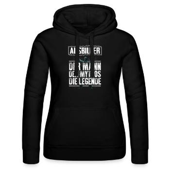 AUSBILDER - Mythos - Frauen Kapuzen Sweater von Russell - Schwarz - Vorne - Marisol (170cm)