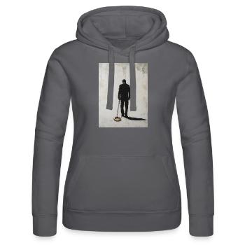 Junggesellenabschied Ehemann Ehering Kette Banksy - Frauen Kapuzen Sweater von Russell - Schwarz - Vorne - Marisol (170cm)