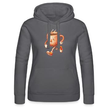 KAFFEE - Frauen Kapuzen Sweater von Russell - Schwarz - Vorne - Marisol (170cm)
