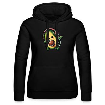 Dabbing Avocado - Frauen Kapuzen Sweater von Russell - Schwarz - Vorne - Marisol (170cm)