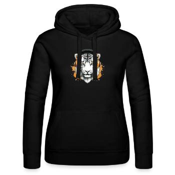 Chark le tigre audiophile - Sweat à capuche Russell Femme - noir - Devant - Marisol (170cm)