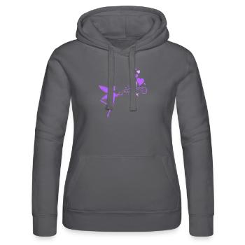 fairy elfe hearts - Frauen Kapuzen Sweater von Russell - Schwarz - Vorne - Marisol (170cm)