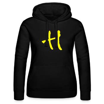 Buchstabe H - Frauen Kapuzen Sweater von Russell - Schwarz - Vorne - Marisol (170cm)