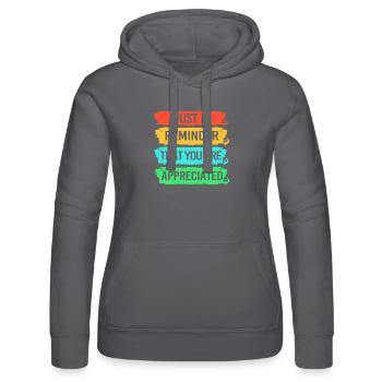 Mitarbeiter der Woche Mitarbeiter des Monats - Frauen Kapuzen Sweater von Russell - Schwarz - Vorne - Marisol (170cm)