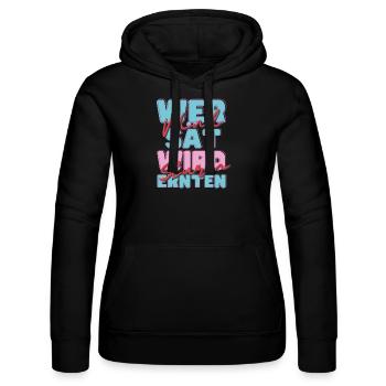 Wer Wind sät... - Frauen Kapuzen Sweater von Russell - Schwarz - Vorne - Marisol (170cm)