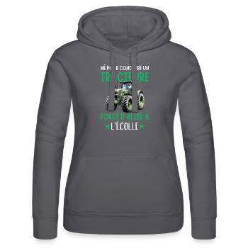 Tracteur Enfant Garçons Fermier Agriculteur - Sweat à capuche Russell Femme - noir - Devant - Marisol (170cm)