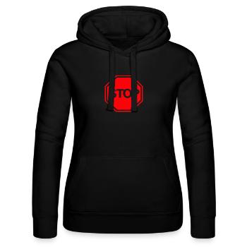 stop - Frauen Kapuzen Sweater von Russell - Schwarz - Vorne - Marisol (170cm)