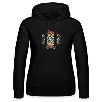 Mandala - Frauen Kapuzen Sweater von Russell - Schwarz - Vorne - Marisol (170cm)