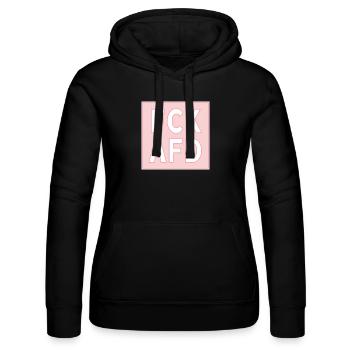 FCK AFD rosa - Frauen Kapuzen Sweater von Russell - Schwarz - Vorne - Marisol (170cm)