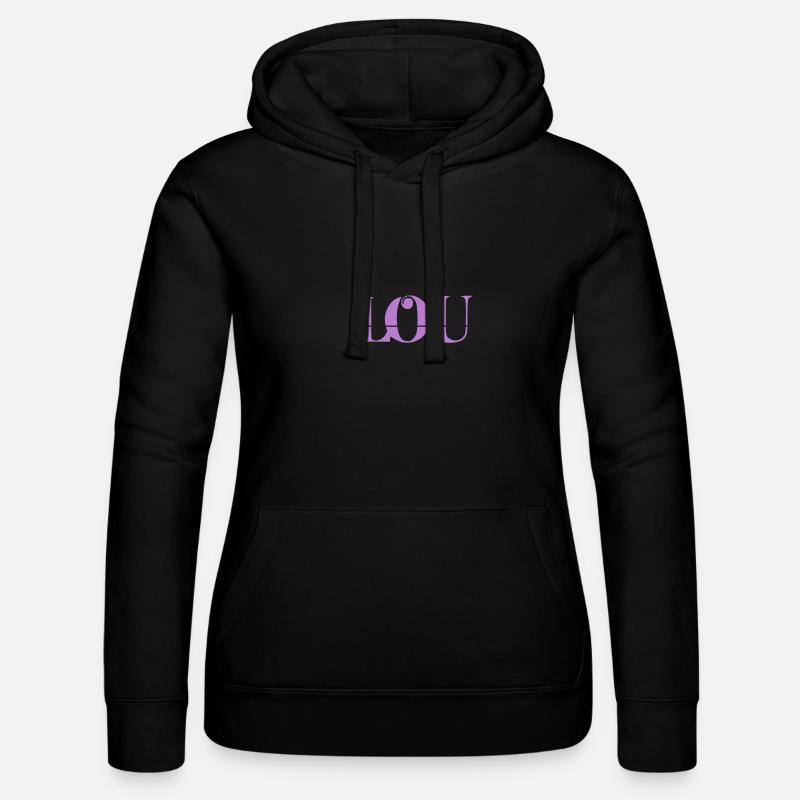 Lou - Women’s Hooded Sweater by Russell - black