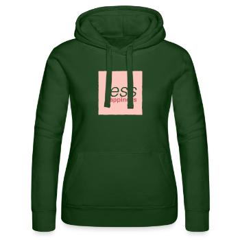 Weniger Glück - Frauen Kapuzen Sweater von Russell - Flaschengrün - Vorne - Liana (172cm)