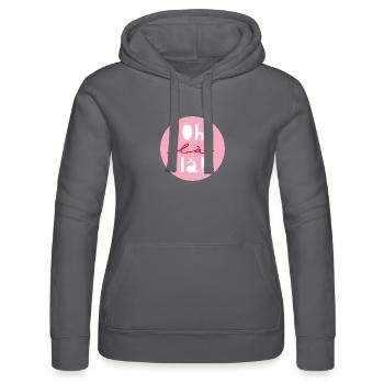 "oh là là" - Frauen Kapuzen Sweater von Russell - Schwarz - Vorne - Marisol (170cm)