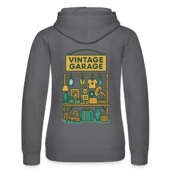 Antiquités Vintage Garage Antiquités - Sweat à capuche Russell Femme - noir - Dos - Marisol (170cm)