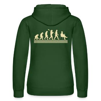 Évolution du psychologue - Sweat à capuche Russell Femme - vert bouteille - Dos - Liana (172cm)